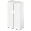 Schäfer Shop Genius draaideurkast TETRIS WOOD, 4 OH, hoogte incl. glijders, B 800 mm, wit