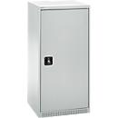 Schäfer Shop Genius dubbeldeurskast FS, staal, met ventilatiegaten, B 545 x D 520 x H 1105 mm, 3 OH, lichtgrijs/lichtgrijs, tot 150 kg