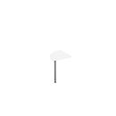 Schäfer Shop Genius Elément de structure table de réunion, ¼-cercle, 800 x 800 mm, blanc 