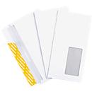 Schäfer Shop Genius Enveloppen met kleefstrip, 110 x 220 mm (DL), met venster, 1000 stuks