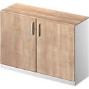 Schäfer Shop Genius Flügeltürenschrank TETRIS SOLID, 2 OH, B 1200 mm, abschließbar, mit Abdeckplatte