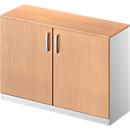 Schäfer Shop Genius Flügeltürenschrank TETRIS SOLID, 2 OH, B 1200 mm, abschließbar, mit Abdeckplatte