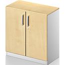 Schäfer Shop Genius Flügeltürenschrank TETRIS SOLID, 2 OH, B 800 mm, abschließbar, mit Abdeckplatte