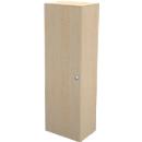 Schäfer Shop Genius Flügeltürenschrank TETRIS WALL, 5 Ordnerhöhen, Türanschlag links, B 600 x T 440 x H 1880 mm, Ahorn-Dekor