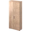 Schäfer Shop Genius Flügeltürenschrank TETRIS WOOD, 6 OH, Höhe inkl. Gleiter, B 1000 mm, Kirsche Romana-Dekor