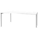 Schäfer Shop Genius Freiformschreibtisch MODENA FLEX, Ansatz links, weiß 