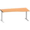 Schäfer Shop Genius Freiformschreibtisch MODENA FLEX, Ansatz rechts, Buche