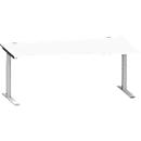Schäfer Shop Genius Freiformschreibtisch MODENA FLEX, Ansatz rechts, weiß