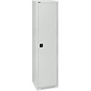 Schäfer Shop Genius hinged door cabinet FS, steel, with ventilation holes, W 545 x D 620 x H 1950 mm, 5 OH, light gray/light gray, up to 250 kg