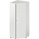 Schäfer Shop Genius Hoekkast TETRIS WOOD, 5 ordnerhoogten, B 800 x H 1910 mm, hoogte incl. glijders, lichtgrijs 
