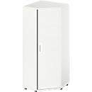 Schäfer Shop Genius Hoekkast TETRIS WOOD, 5 ordnerhoogten, B 800 x H 1910 mm, hoogte incl. glijders, wit 