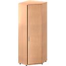 Schäfer Shop Genius Hoekkast TETRIS WOOD, 6 ordnerhoogten, B 800 x H 2270 mm, hoogte incl. glijders, beukenpatroon 