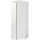 Schäfer Shop Genius Hoekkast TETRIS WOOD, 6 ordnerhoogten, B 800 x H 2270 mm, hoogte incl. glijders, lichtgrijs 
