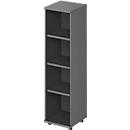 Schäfer Shop Genius legbord TETRIS WOOD, 4 OH, hoogte incl. glijders, B 400 mm, grafiet