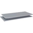 Schäfer Shop Genius Legborden voor TETRIS SOLID-schuifdeurschroeven B 800 mm/kruisrolluikschroeven B 1600 mm, wit aluminium, 2 stuks