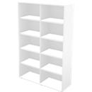 Schäfer Shop Genius Librería TETRIS WALL, 5 HC, ancho 1000 x fondo 420 x alto 1880 mm, blanco