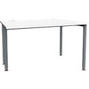 Schäfer Shop Genius MODENA FLEX bureau, breedte 1200 mm, aan één zijde ingekort, wit/antraciet