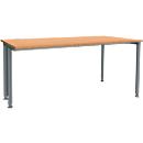 Schäfer Shop Genius MODENA FLEX bureau, breedte 1600 mm, aan één zijde ingekort, beuken/antraciet