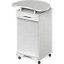 Schäfer Shop Genius Multifunctionele wagen TETRIS WOOD, B 822 x D 580 x H 1118 mm, lichtgrijs
