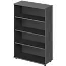 Schäfer Shop Genius open kast TETRIS WOOD, 4 OH, hoogte incl. glijders, B 1000 mm, grafiet