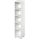 Schäfer Shop Genius open kast TETRIS WOOD, 5 OH, hoogte incl. glijders, B 400 mm, wit 