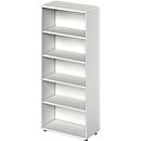 Schäfer Shop Genius open kast TETRIS WOOD, 5 OH, hoogte incl. glijders, B 800 mm, lichtgrijs 