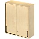 Schäfer Shop Genius Opzetkast met schuifdeuren TETRIS WOOD, 3 ordnerhoogten, B 1000 mm, esdoornpatroon
