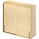 Schäfer Shop Genius Opzetkast met schuifdeuren TETRIS WOOD, 3 ordnerhoogten, B 1200 mm, esdoornpatroon