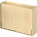 Schäfer Shop Genius Opzetkast met schuifdeuren TETRIS WOOD, 3 ordnerhoogten, B 1600 mm, esdoornpatroon