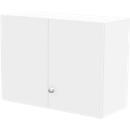 Schäfer Shop Genius Opzetkast TETRIS WALL, 2 ordnerhoogten, deuraanslag rechts, B 1000 x D 440 x H 740 mm, wit