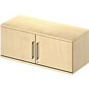 Schäfer Shop Genius Opzetvleugeldeurkast TETRIS WOOD, 1 ordnerhoogte, B 1000 x H 400 mm, ahorndecor