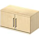 Schäfer Shop Genius Opzetvleugeldeurkast TETRIS WOOD, 1 ordnerhoogte, B 800 x H 400 mm, ahorndecor