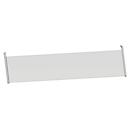 Schäfer Shop Genius Panel lateral trasero, para escritorio 135°, H 466 mm, aluminio blanco 