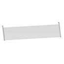 Schäfer Shop Genius Panel lateral trasero, para escritorio de 90°, H 466 mm, aluminio blanco 