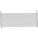 Schäfer Shop Genius panel lateral trasero, para escritorio W 1200 mm, H 466 mm, aluminio blanco