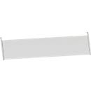 Schäfer Shop Genius Panel lateral trasero, para mesas W 2000 mm, H 466 mm, aluminio blanco 