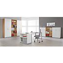 Schäfer Shop Genius Panneau latéral TETRIS SOLID, pour structure en métal, pour armoires à 3 HC, 19 mm d'épaisseur, blanc