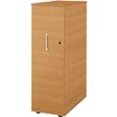 Schäfer Shop Genius pedestal alto TETRIS WOOD, 3 cajones + 1 cajón para utensilios, W 424 x D 803 x H 1296 mm, haya