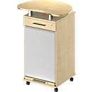 Schäfer Shop Genius Pupitre mobile TETRIS WOOD, l. 822 x P 580 x H 1118 mm, coloris érable