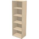 Schäfer Shop Genius Regal TETRIS WALL, 5 Ordnerhöhen, B 600 x T 420 x H 1880 mm, Ahorn-Dekor