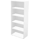 Schäfer Shop Genius Regal TETRIS WALL, 5 Ordnerhöhen, B 800 x T 420 x H 1880 mm, weiß