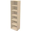 Schäfer Shop Genius Regal TETRIS WALL, 6 Ordnerhöhen, B 600 x T 420 x H 2250 mm, Ahorn-Dekor