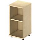 Schäfer Shop Genius Regal TETRIS WOOD, 2 OH, Höhe inkl. Gleiter, B 400 mm, Ahorn-Dekor