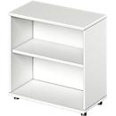 Schäfer Shop Genius Regal TETRIS WOOD, 2 OH, Höhe inkl. Gleiter, B 800 mm, weiß