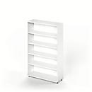 Schäfer Shop Genius Regal TETRIS WOOD, 5 OH, Höhe inkl. Gleiter, B 1000 mm, weiß 