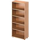 Schäfer Shop Genius Regal TETRIS WOOD, 5 OH, Höhe inkl. Gleiter, B 800 mm, Buche-Dekor 