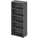 Schäfer Shop Genius Regal TETRIS WOOD, 5 OH, Höhe inkl. Gleiter, B 800 mm, graphit
