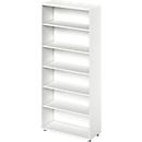Schäfer Shop Genius Regal TETRIS WOOD, 6 OH, Höhe inkl. Gleiter, B 1000 mm, weiß