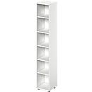 Schäfer Shop Genius Regal TETRIS WOOD, 6 OH, Höhe inkl. Gleiter, B 400 mm, weiß