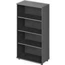 Schäfer Shop Genius-rek TETRIS WOOD, 4 OH, hoogte incl. glijders, B 800 mm, grafiet